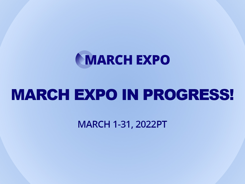 MARCH EXPO IN PROGRESS!